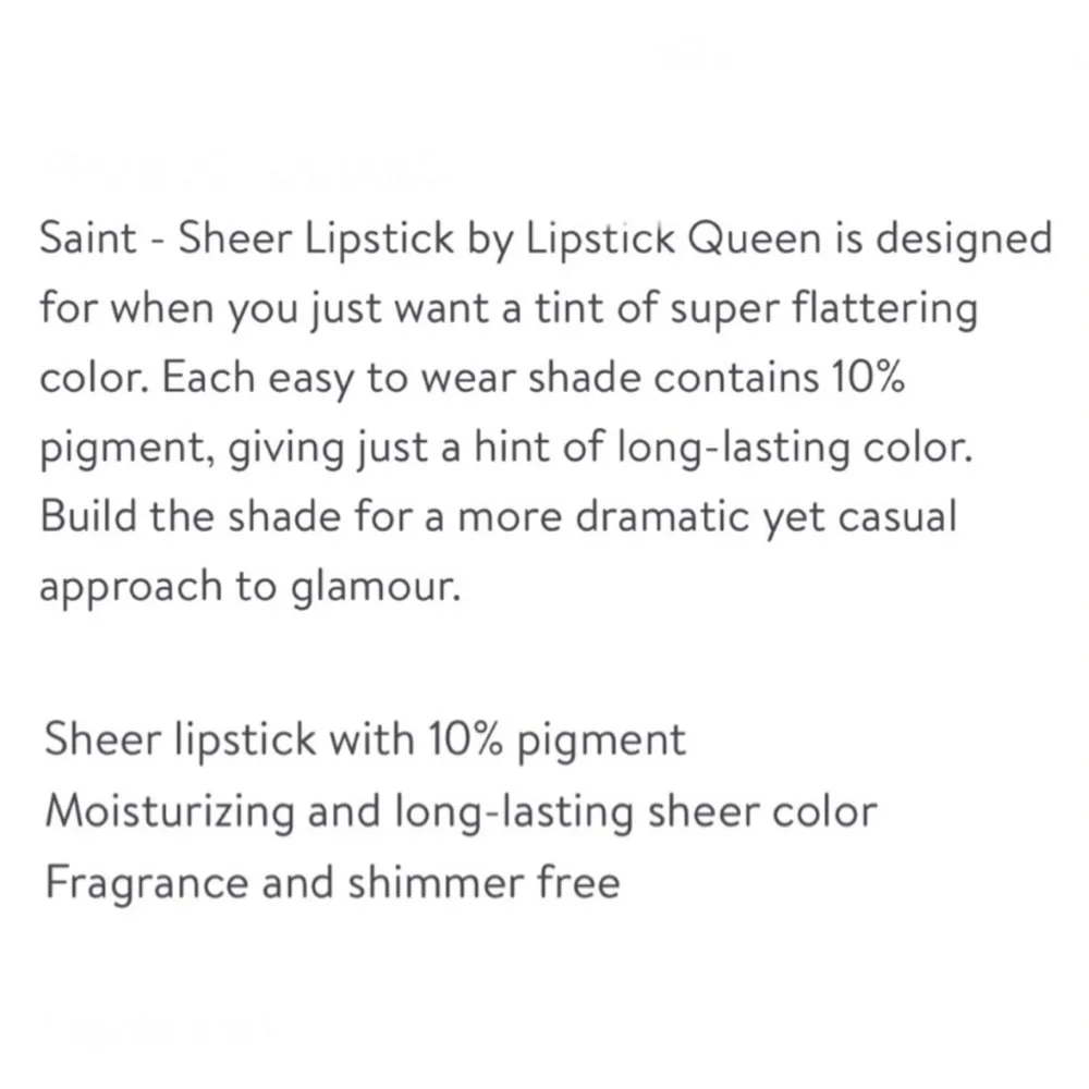 LIPSTICK QUEEN Saint Lipstick CORAL RED *Discontinued*